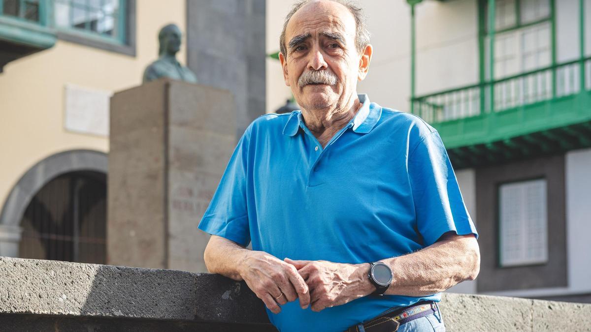 Celestino García de la Noceda, presidente de honor de la Asociación Española de Geotermia, en Las Palmas de Gran Canaria.