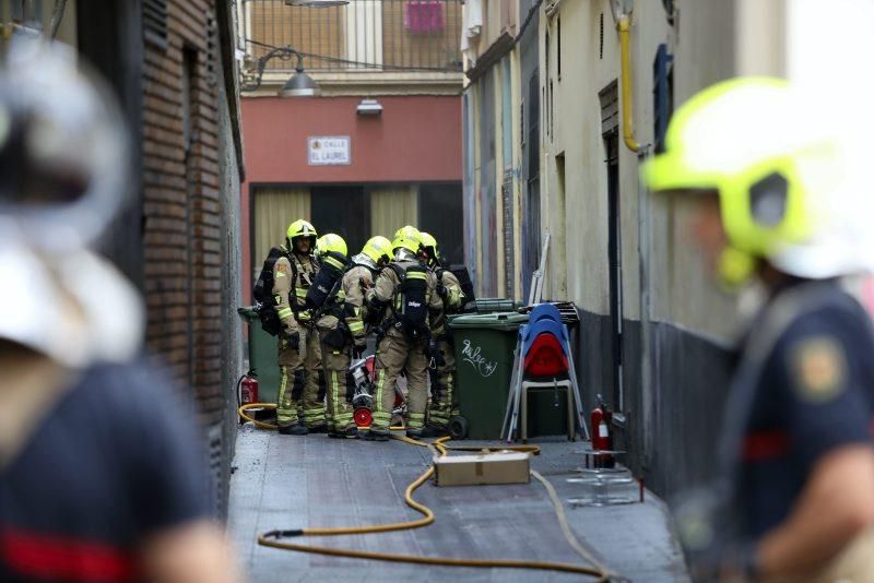 Incendio en el restaurante Albarracín