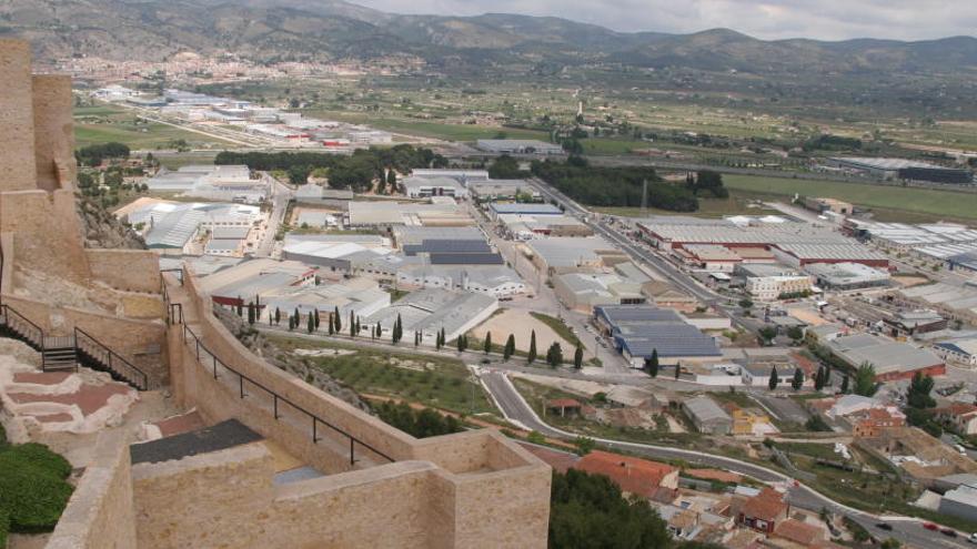 Vistas de Castalla desde el castillo.