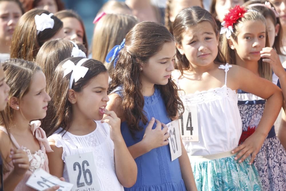 Las candidatas a la Corte de Honor Infantil, en l'Oceanogràfic