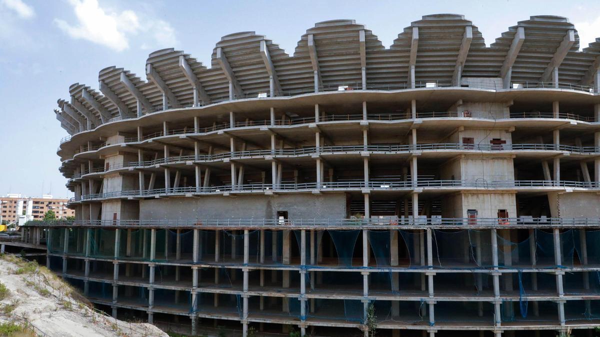 El nuevo Mestalla en la actualidad.