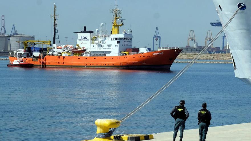 L&#039;Aquarius a València, el juny passat