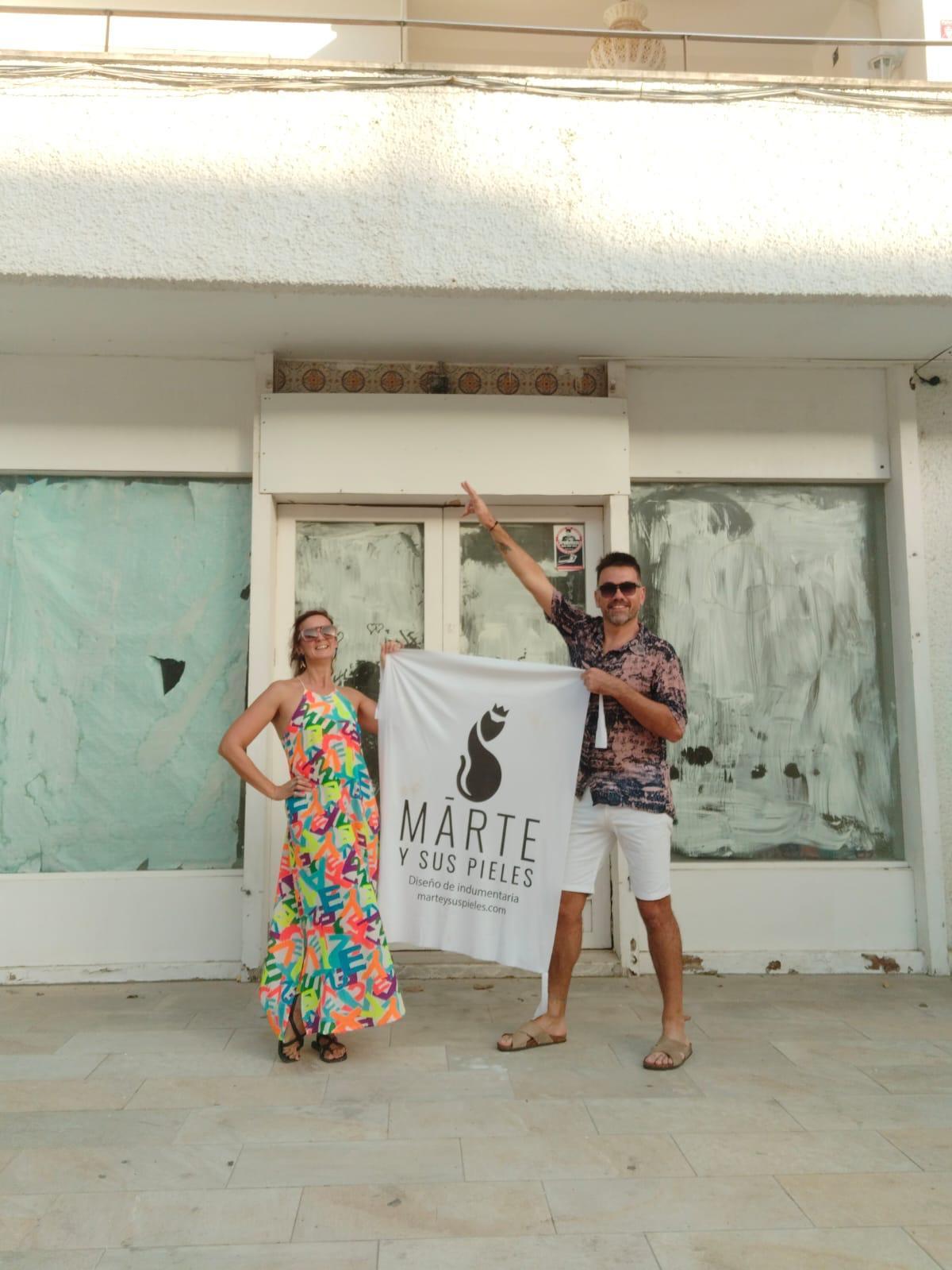 Geschäftspartner Diego Putallaz und Eliana Payro vor der Eröffnung der Boutique Marte im Frühjahr 2025