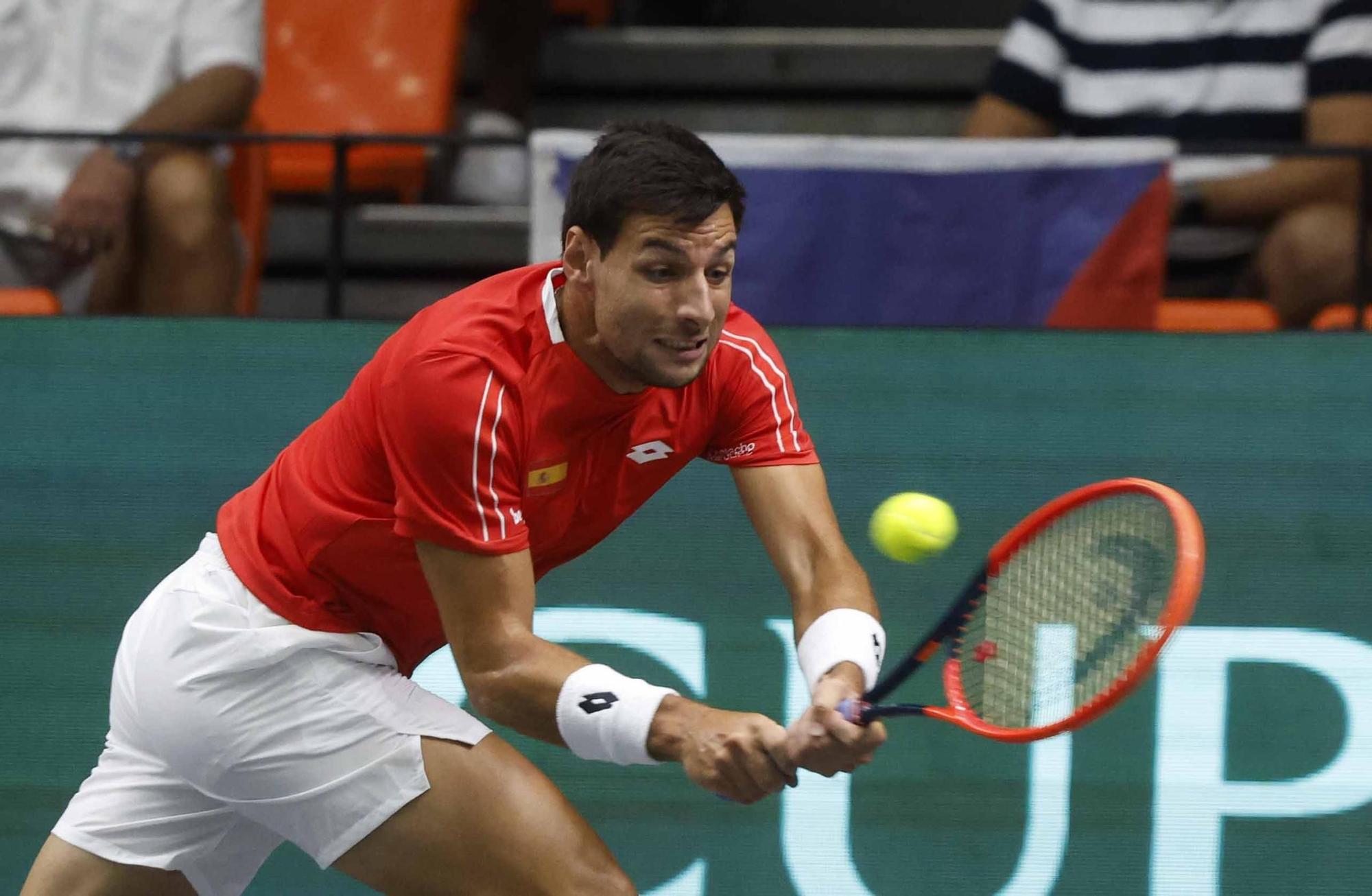 Segunda jornada de Copa Davis, ya con Djokovic entrenando en L´Alqueria