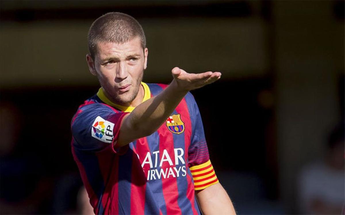 Ilie Sánchez durante su etapa en el Barça B