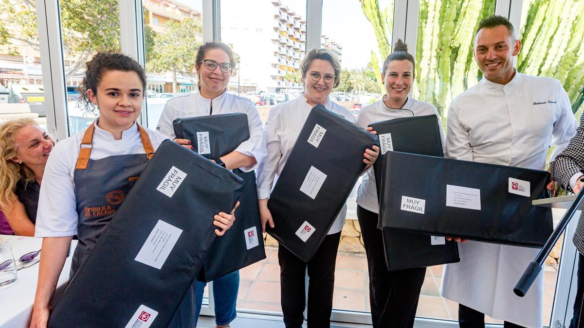 Algunos de los chefs que participaron en la elaboración de los menús