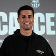 Cancelo, el día de su presentación con el Barça