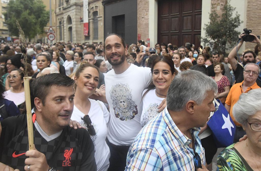 Romería de Murcia: Misa previa y primer tramo del recorrido