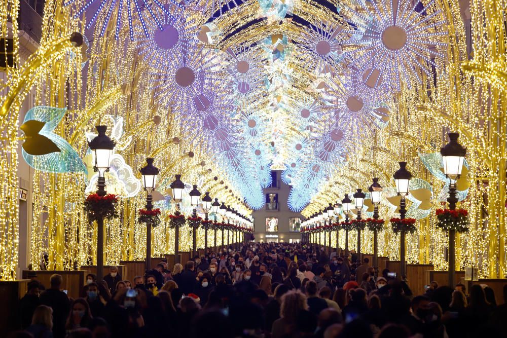 Encendido de las luces de Navidad del Centro de Málaga