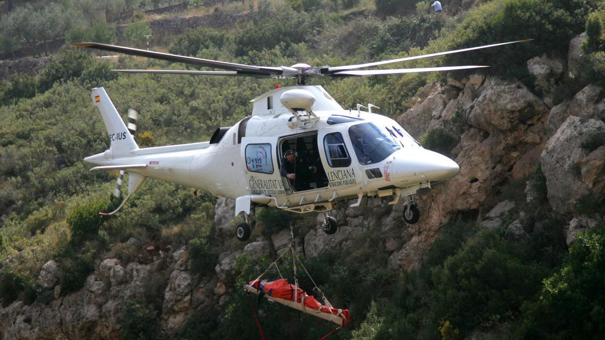 En ambos casos el helicóptero trasladó a las víctimas al Hospital General