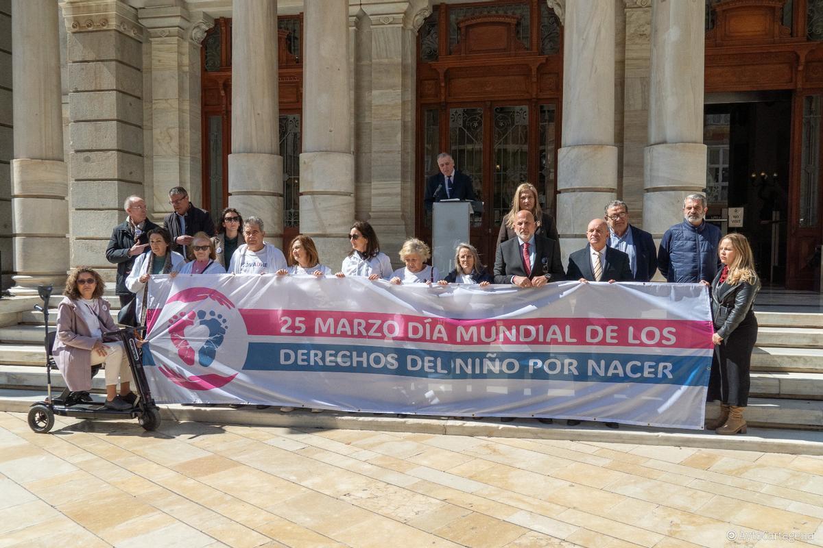 Acto institucional con motivo del Día Internacional de los Derechos del Niño por Nacer en Cartagena