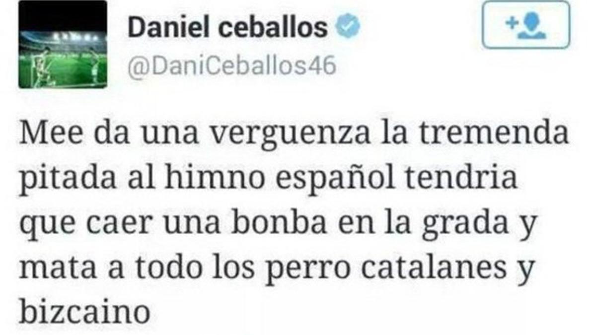 El tuit del futbolista del Betis Dani Ceballos es uno de los ejemplos de cómo no usar Twitter