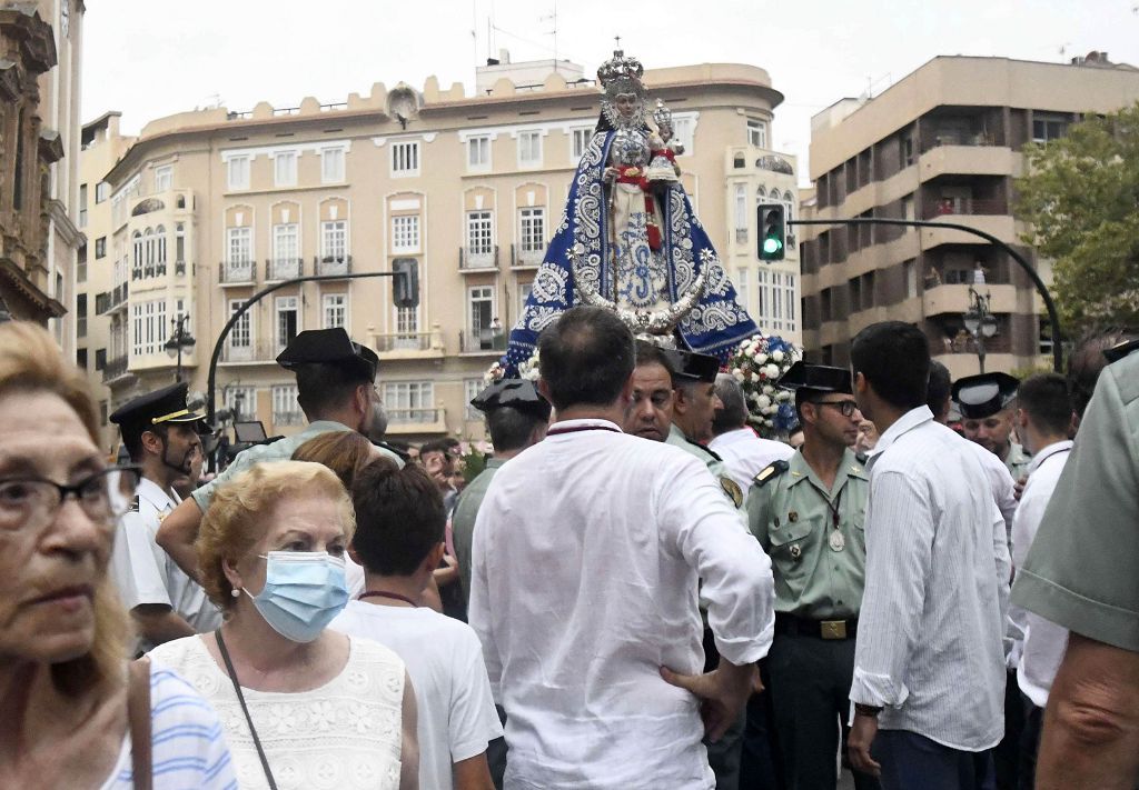 Romería de Murcia: Misa previa y primer tramo del recorrido