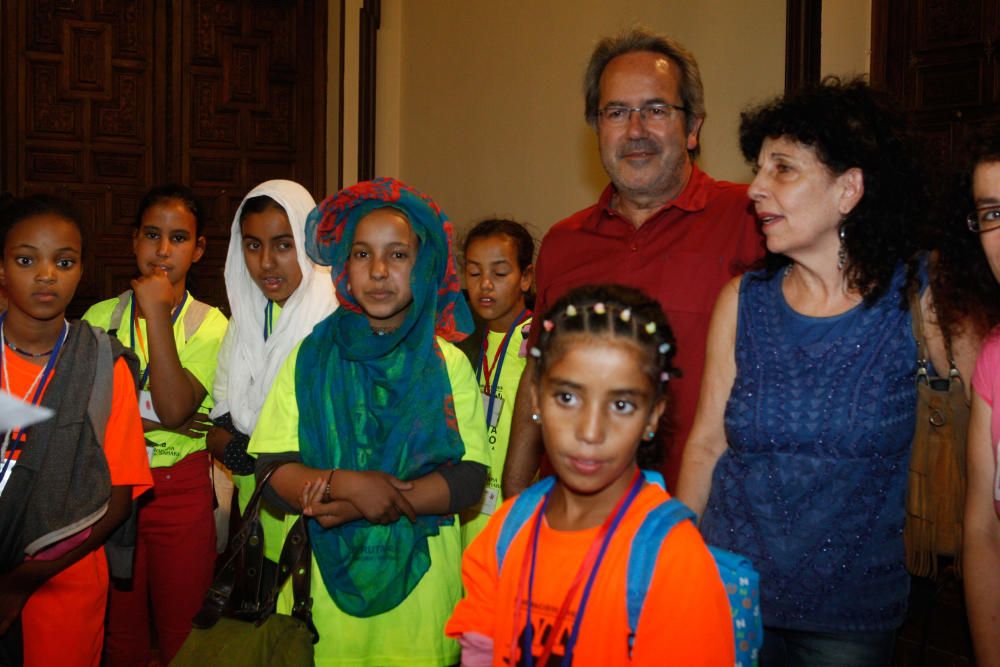 Bienvenida a los niños saharauis
