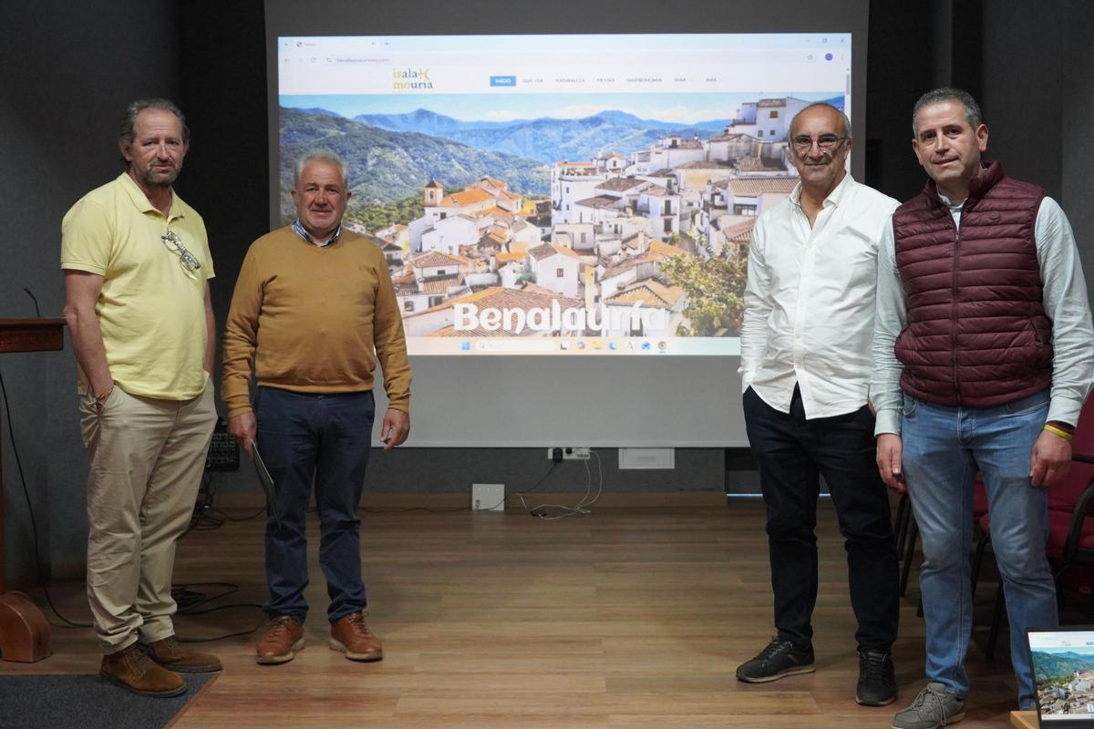 Imagen de la presentación de la nueva web de Benalauría