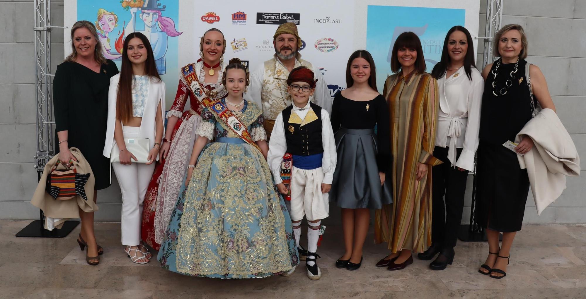 La alfombra roja en el 50 aniversario de la Agrupación de Fallas del Marítim