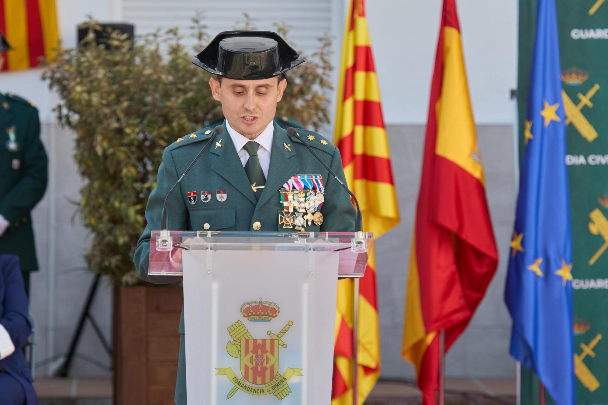 Imatges de la Guàrdia Civil celebrant la seva patrona a Girona