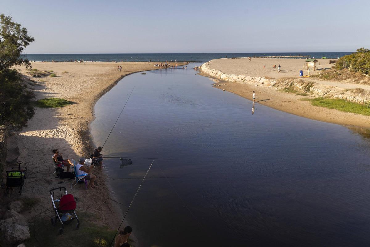 Desembocadura del río Molinell, entre Dénia y Oliva