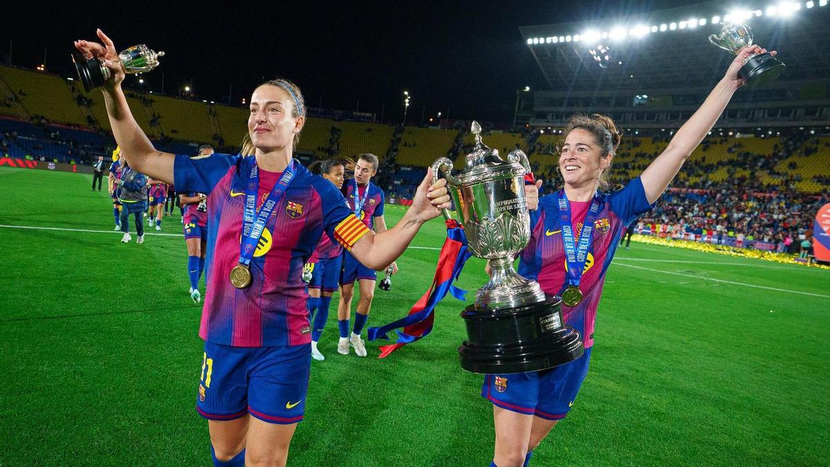 La Final de la Copa de la Reina entre el FC Barcelona y Atlético de Madrid, en el estadio de Gran Canaria