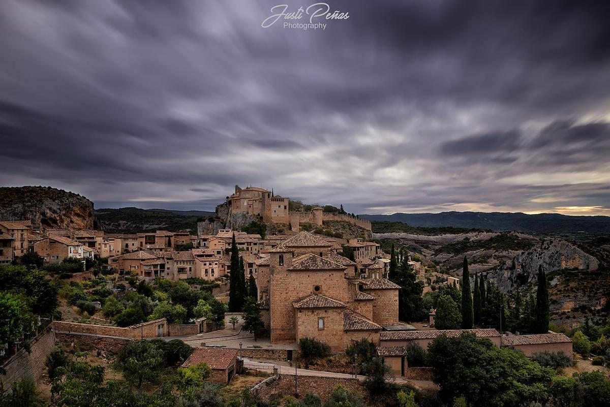 Localidad de Alquézar, uno de los pueblos más bonitos de España y del mundo.