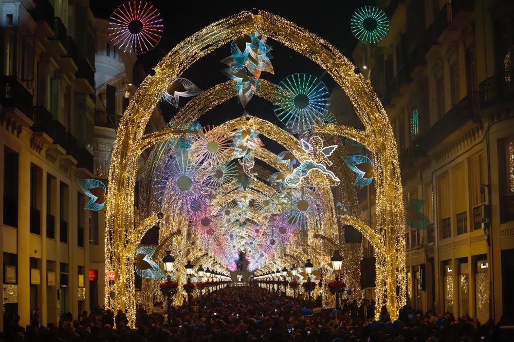 Encendido de las luces de Navidad de Larios en Málaga