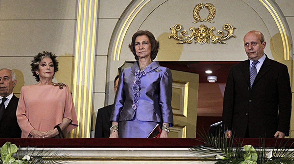 Xiulets contra el ministre José Ignacio Wert al Teatro Real de Madrid