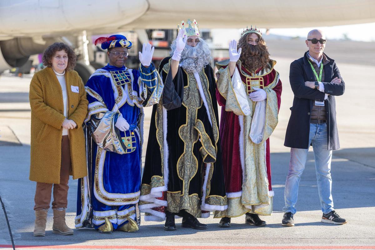 Los Reyes Magos aterrizan en Santiago
