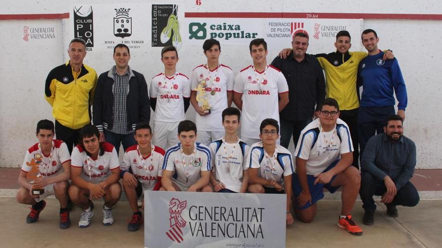 Ondara, Beniarbeig-Verger i Orba campions provincials dels JECV de raspall