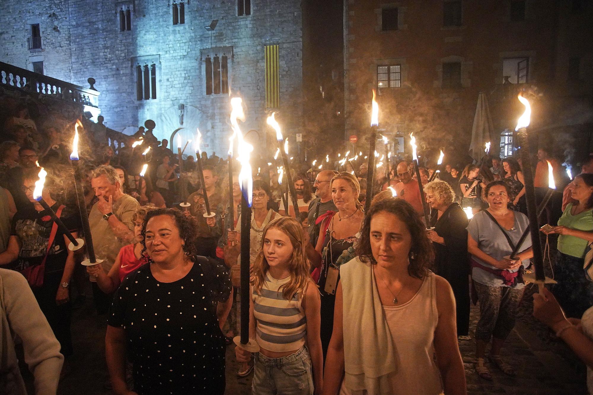 La Marxa de les Torxes recupera el seu recorregut tradicional a Girona