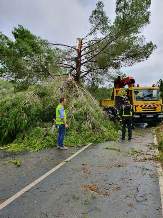 El temporal descarga sobre Ibiza y Formentera