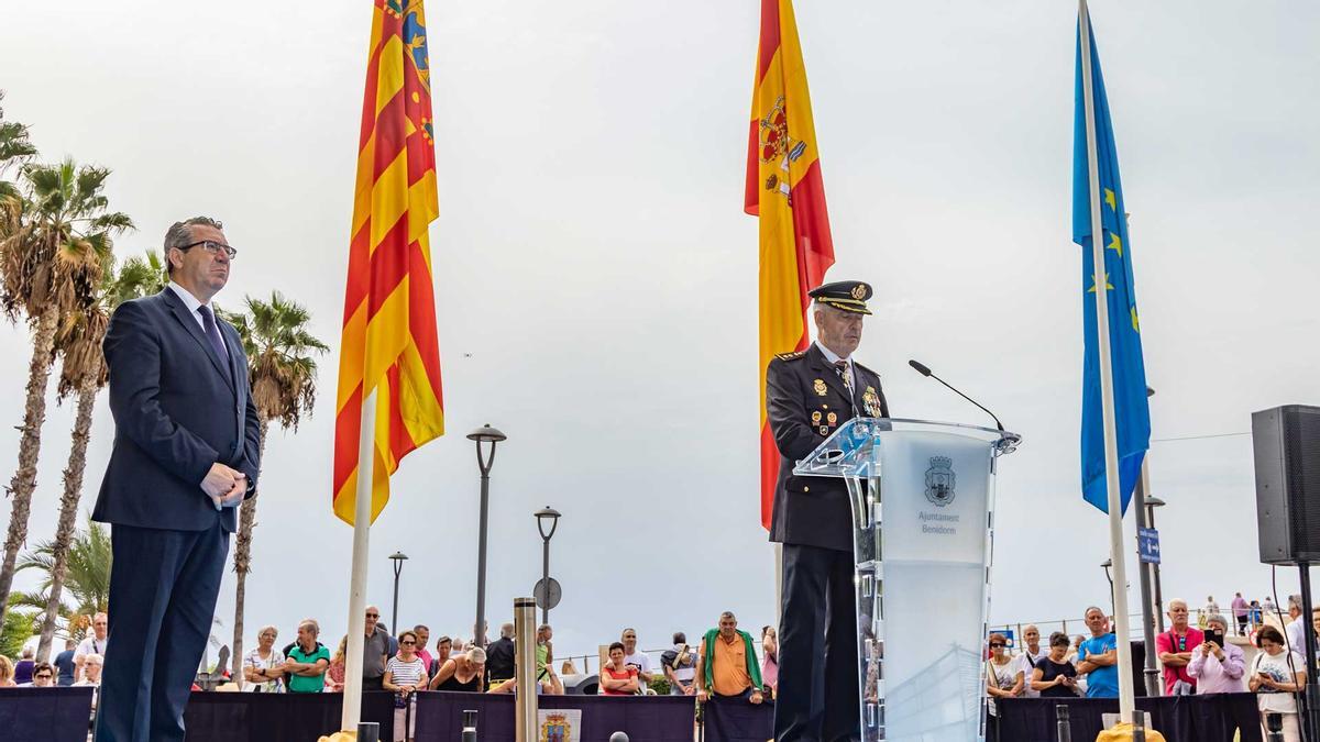 El acto celebrado en Benidorm el Día de la Policía Nacional.