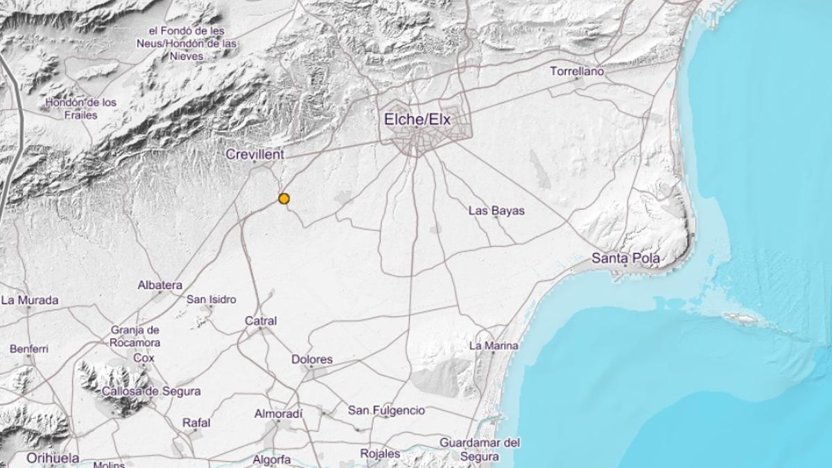 Localización del sismo esta medianoche