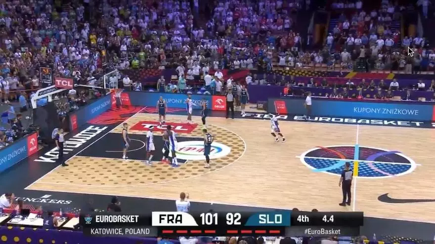 La fea jugada a traición de Sylvain Francisco que encendió el Francia-Eslovenia