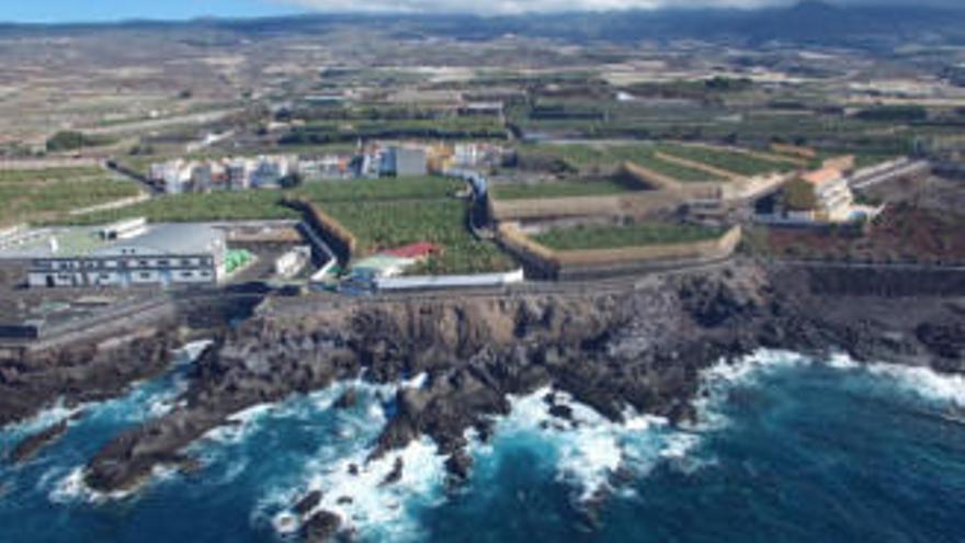 Panorámica aérea de la costa de La Palma.