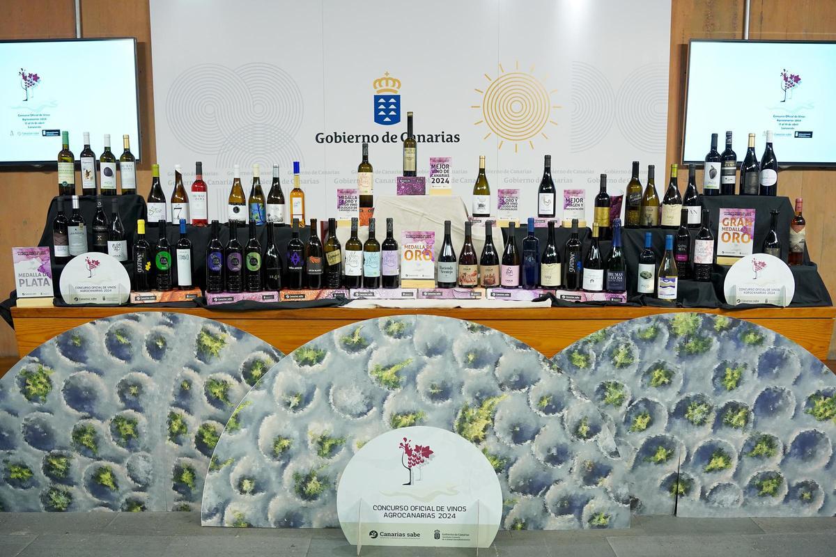 Todos los premiados en el Concurso Oficial de mejores vinos en Canarias.