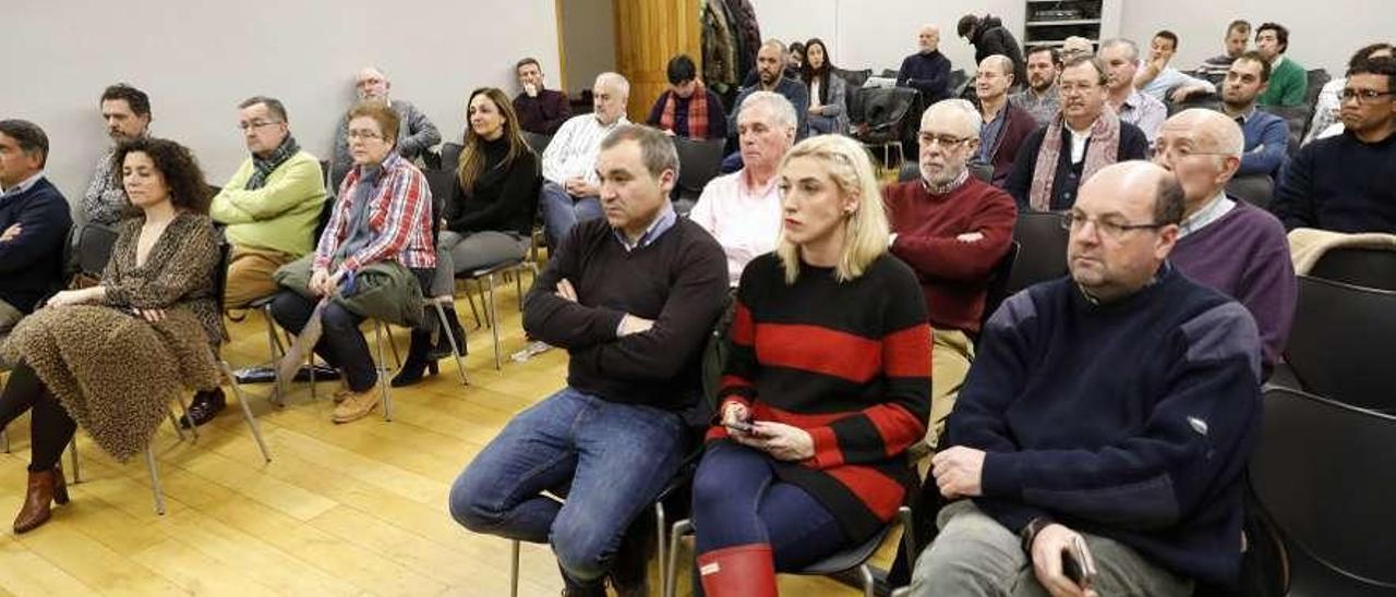 Asistentes a la última asamblea local de Ciudadanos en Gijón, en enero de este año.