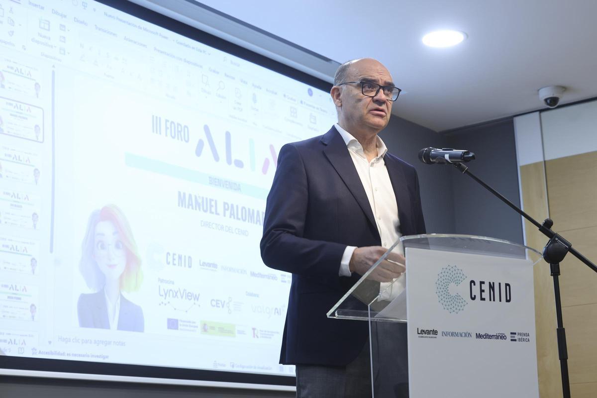 Manuel Palomar, director del Cenid, durante su intervención.