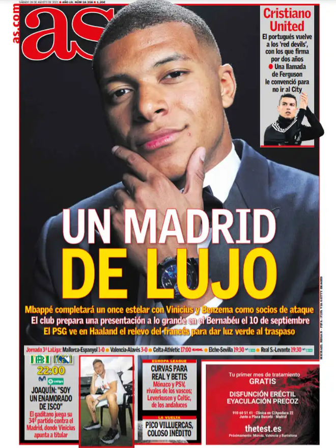 Historia de un fracaso: Así contó la prensa el culebrón Mbappé