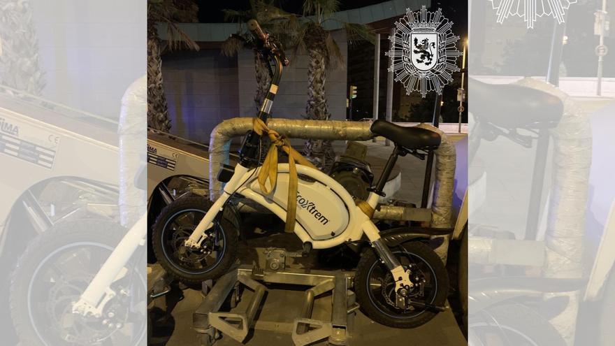 Así es el &quot;artefacto&quot; con ruedas requisado por la Policía Local de Zaragoza