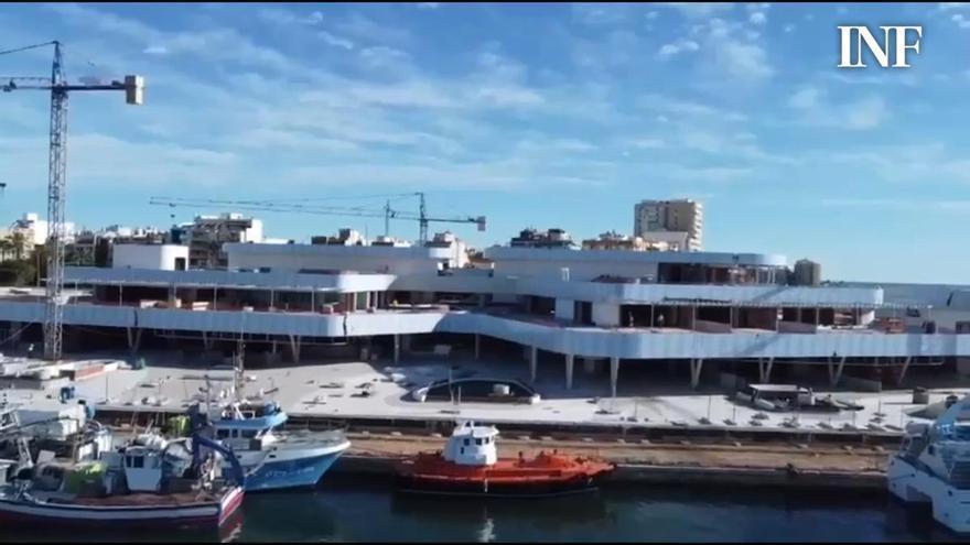 Panorámica de las obras de la zona de ocio de Torrevieja en este mes de febrero de 2026