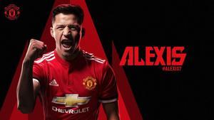 Alexis, con la camiseta de su nuevo club, el Manchester United.