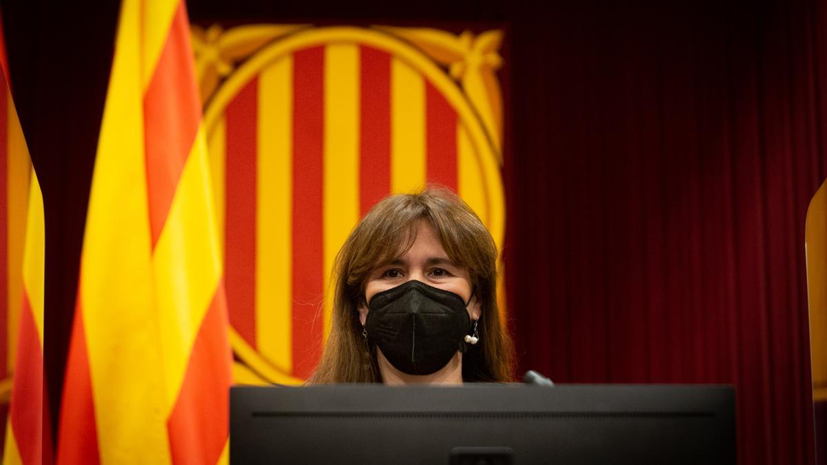 La presidenta del Parlament, Laura Borràs.