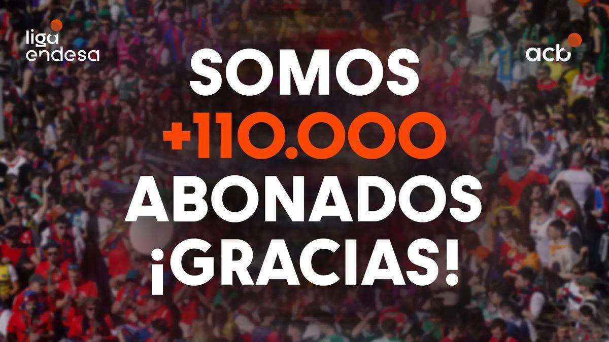 La Liga Endesa bate nuevo récord de abonados y supera los 110.000