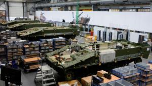 Fábrica de armas Rheinmetall en Unterluess, Alemania.