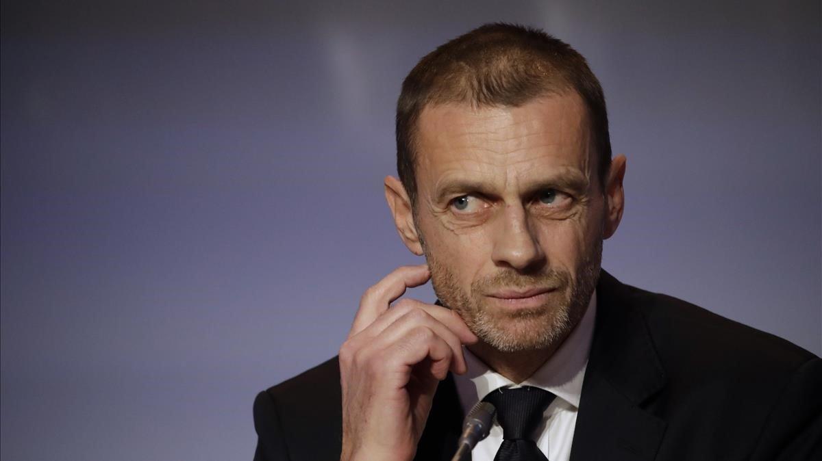 zentauroepp46862290 uefa president aleksander ceferin listens to reporter s ques190208130112 zentauroepp46862290 uefa president aleksander ceferin listens to reporter s ques190208130112