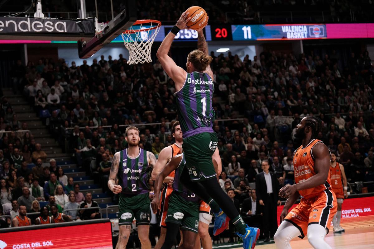 Liga Endesa. Partido disputado entre Unicaja y Valencia Basket