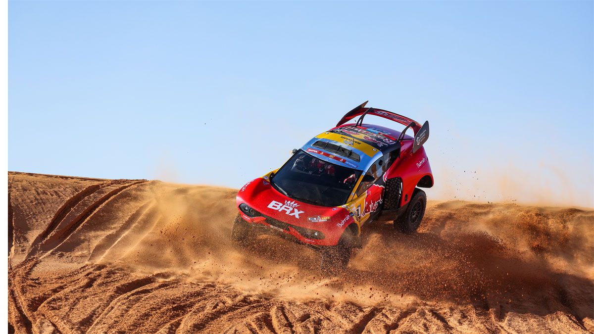 Loeb, durante la décima etapa del Dakar