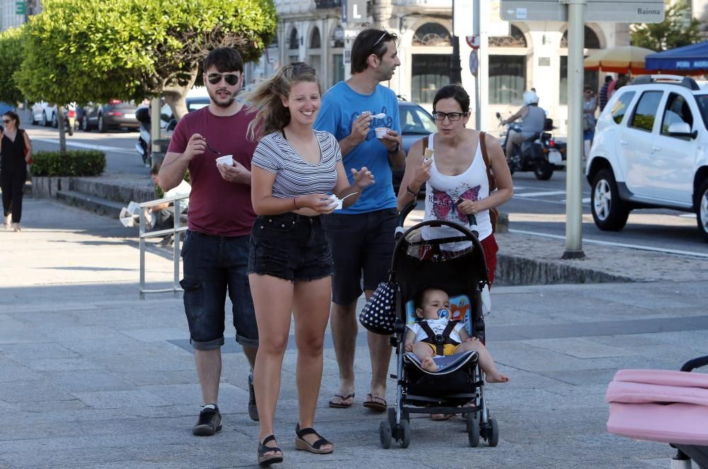 Galicia supera los 40º en cinco municipios y el nordés “enfría” la costa por debajo de 30