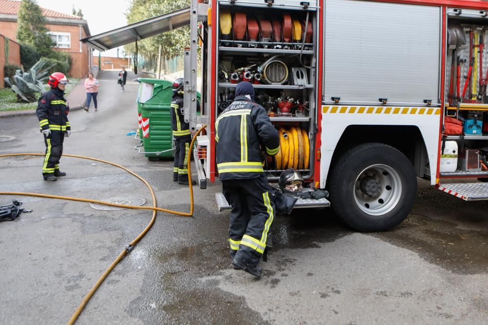 Incendio en la residencia de Cabueñes (Gijón)