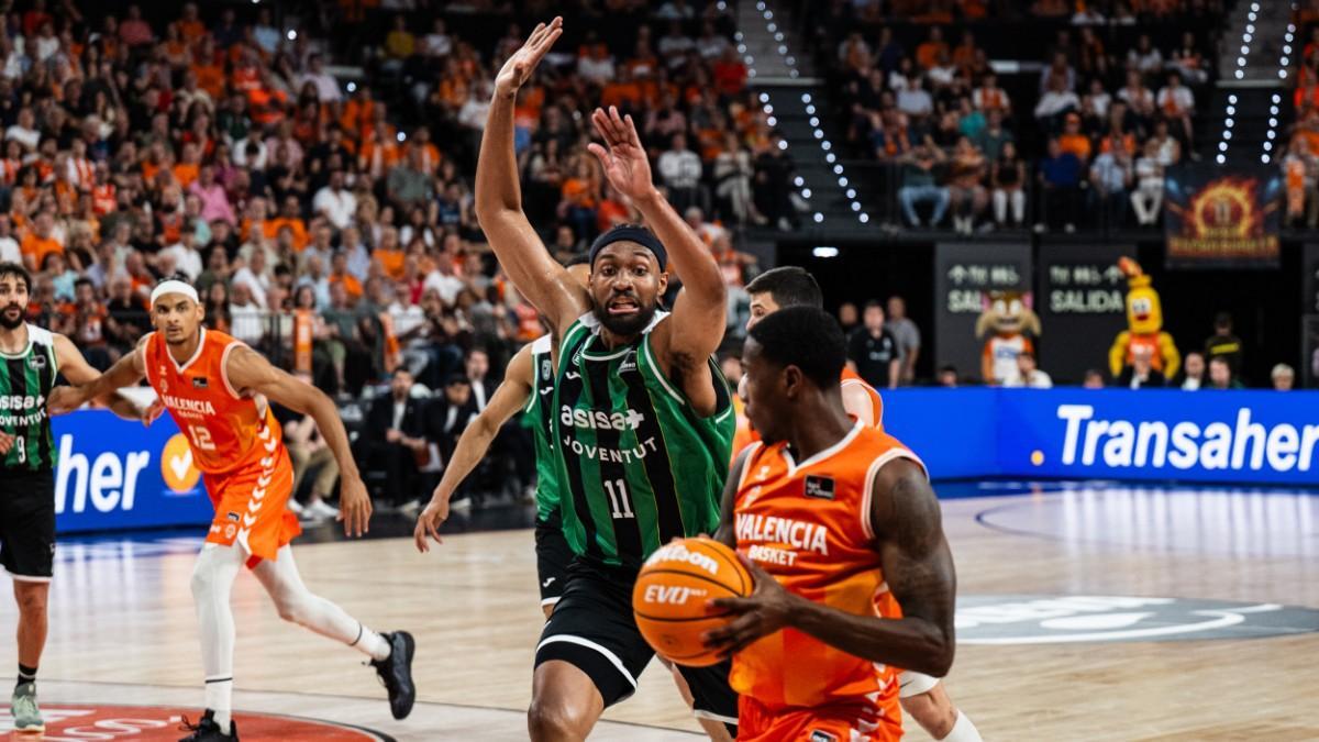 Jabari Parker, en el partido del play-off de la Liga Endesa ante Valencia Basket